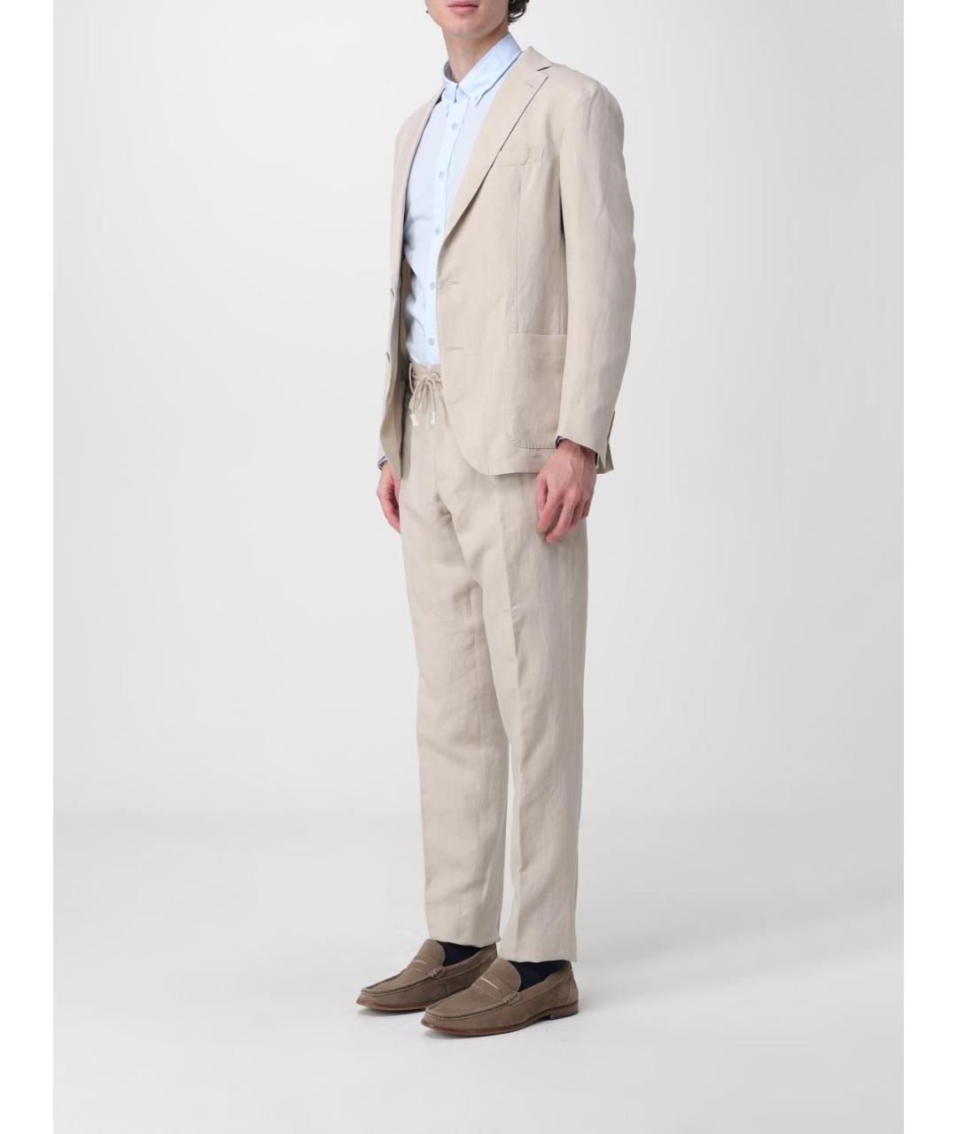 ELEVENTY Бежевый классический костюм, фото 4