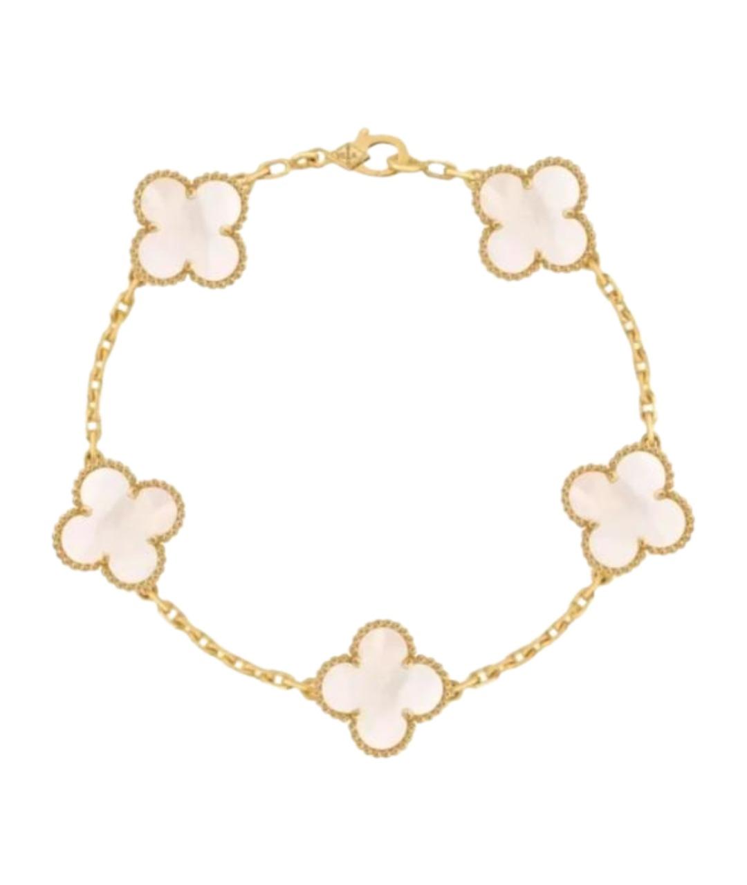 VAN CLEEF & ARPELS Белый браслет из желтого золота, фото 1