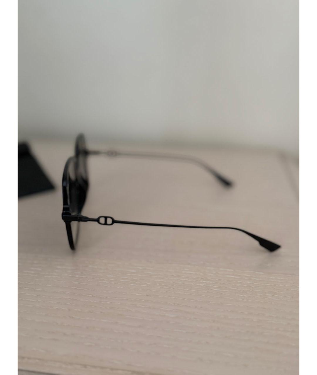 CHRISTIAN DIOR Черные пластиковые солнцезащитные очки, фото 4