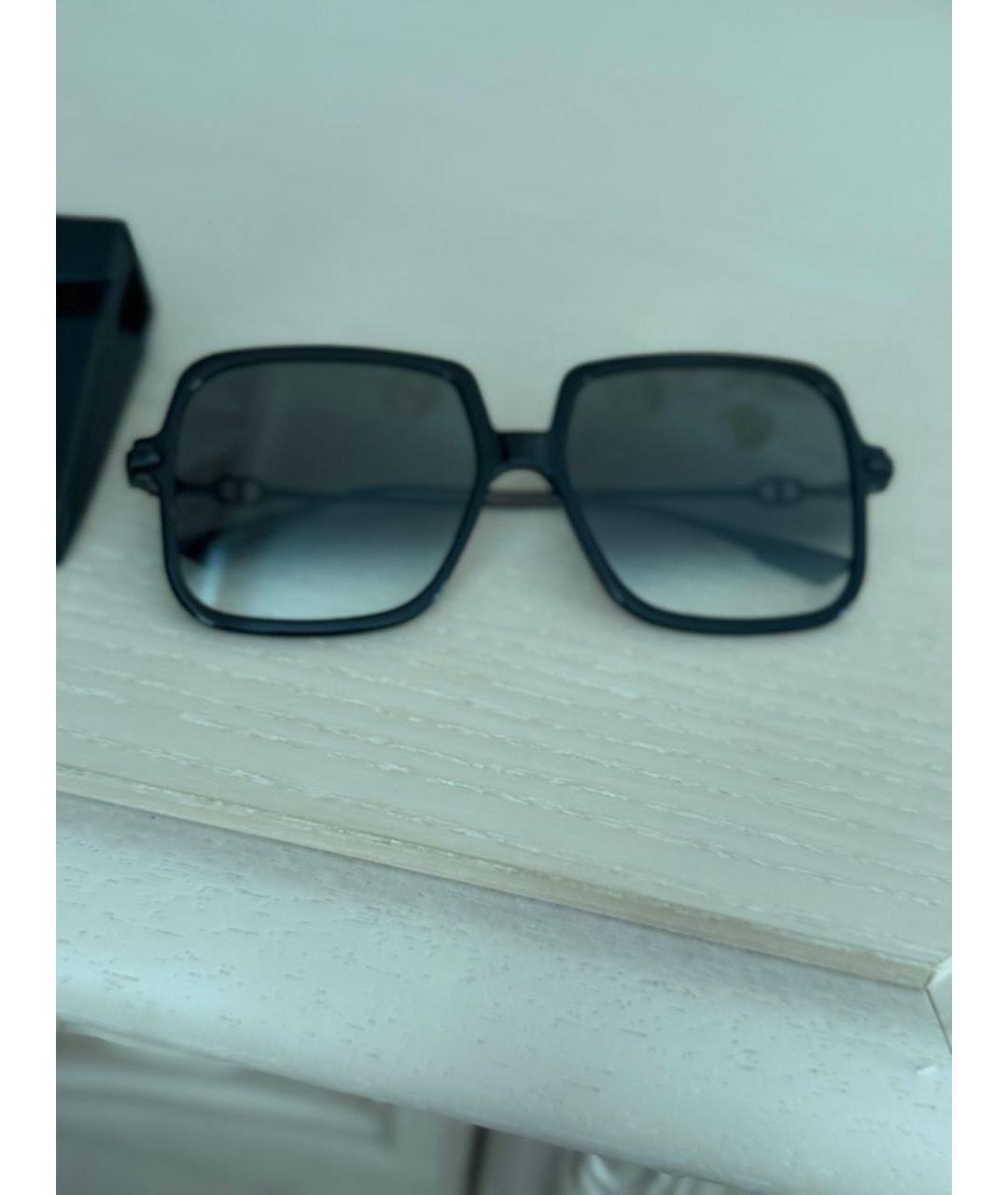 CHRISTIAN DIOR Черные пластиковые солнцезащитные очки, фото 5