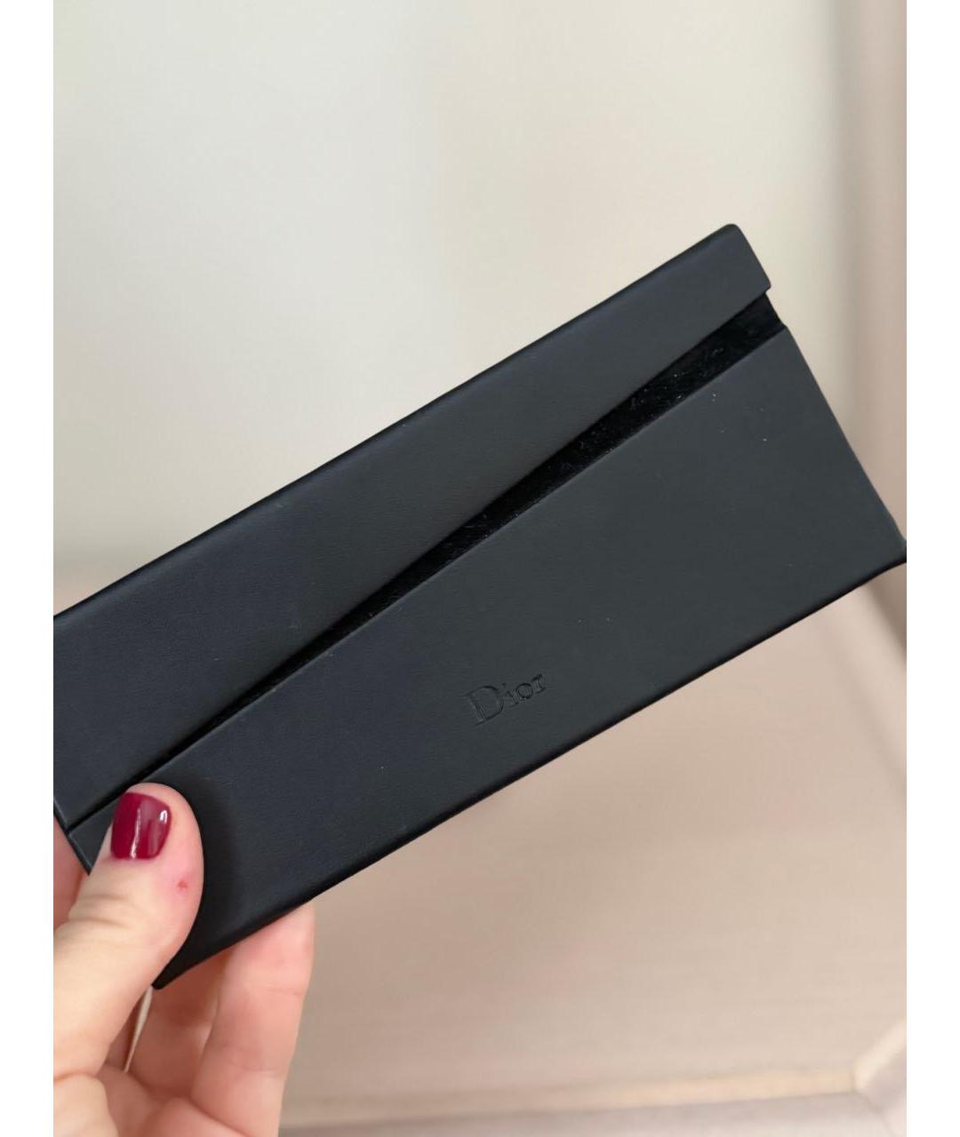 CHRISTIAN DIOR Черные пластиковые солнцезащитные очки, фото 3