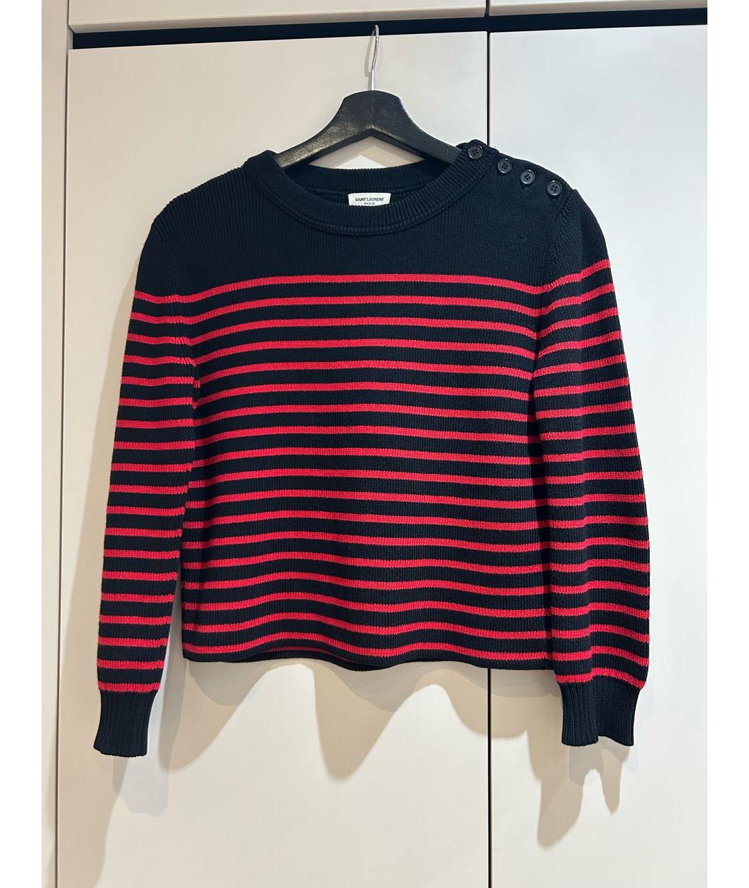 SAINT LAURENT Черный шерстяной джемпер / свитер, фото 9