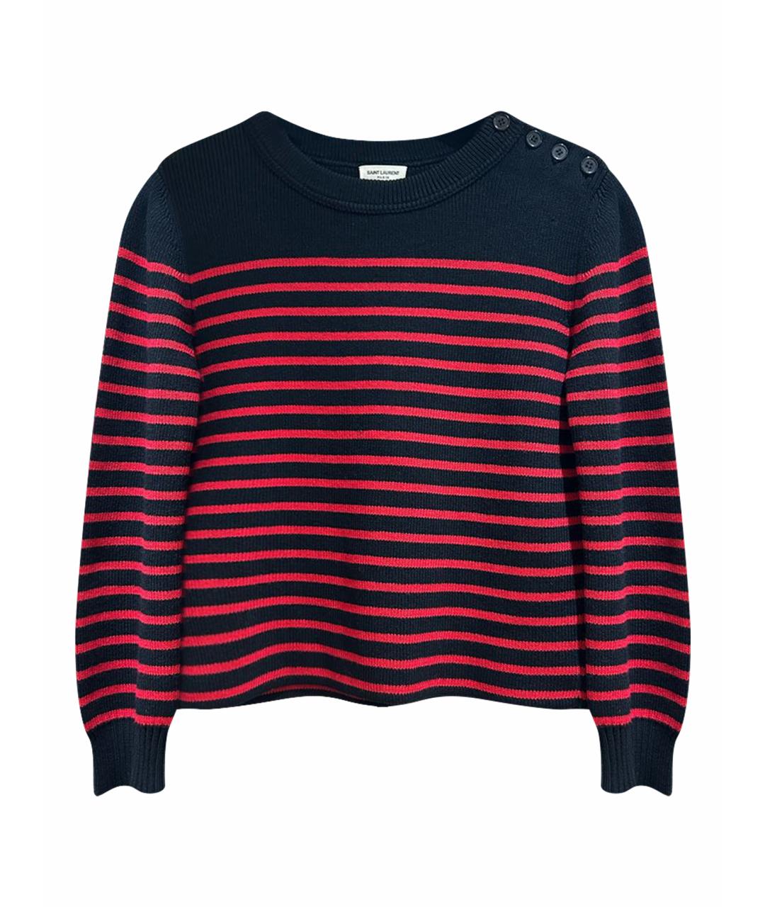 SAINT LAURENT Черный шерстяной джемпер / свитер, фото 1