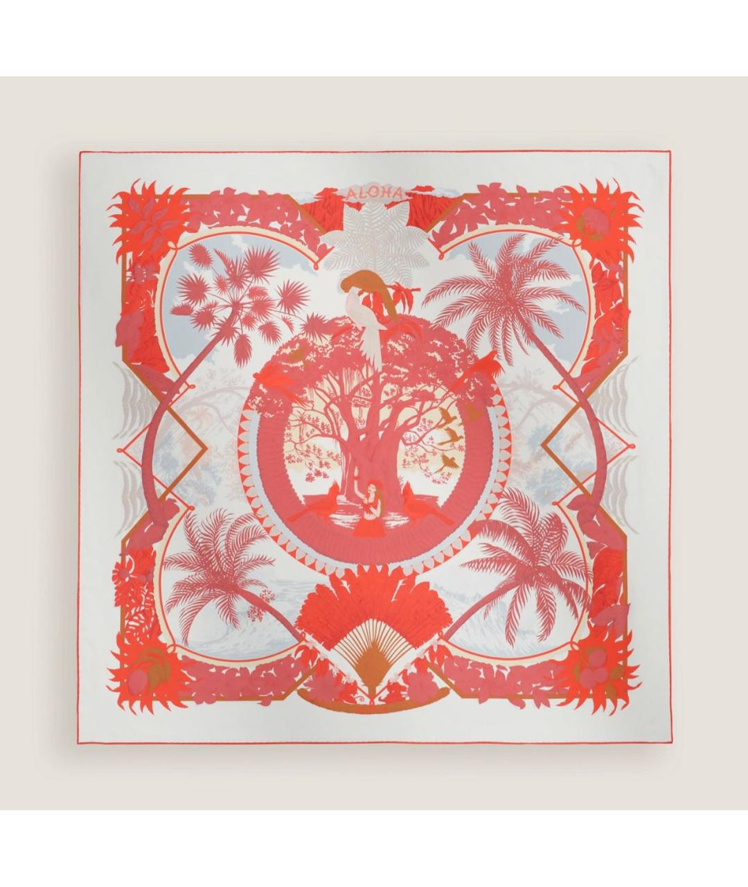 HERMES Мульти шелковый платок, фото 2