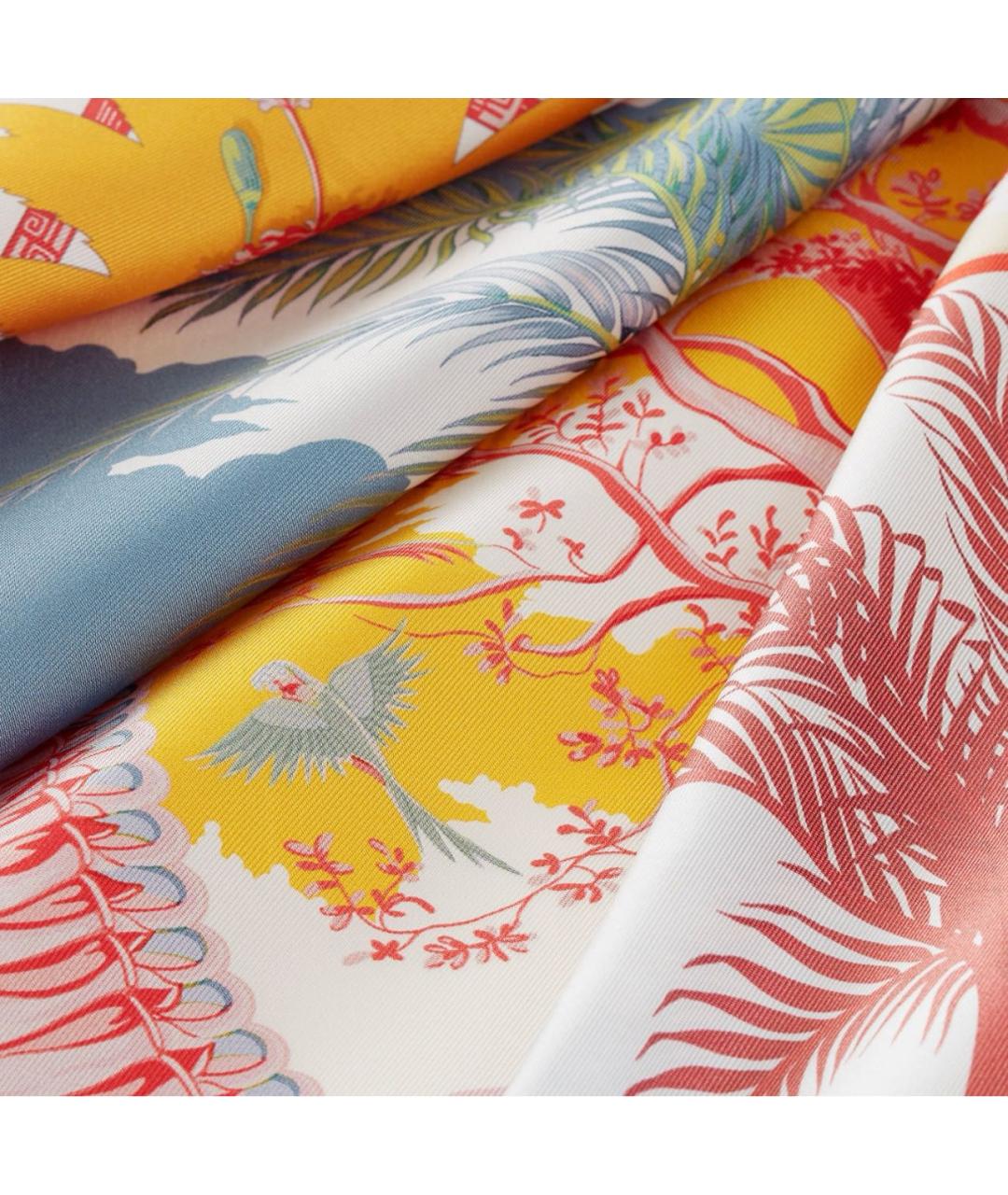 HERMES Мульти шелковый платок, фото 3