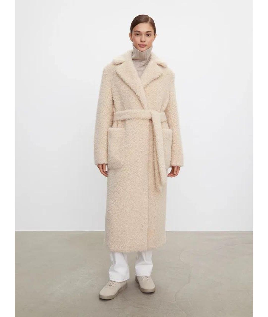 12 STOREEZ Белая полиэстеровая шуба, фото 6