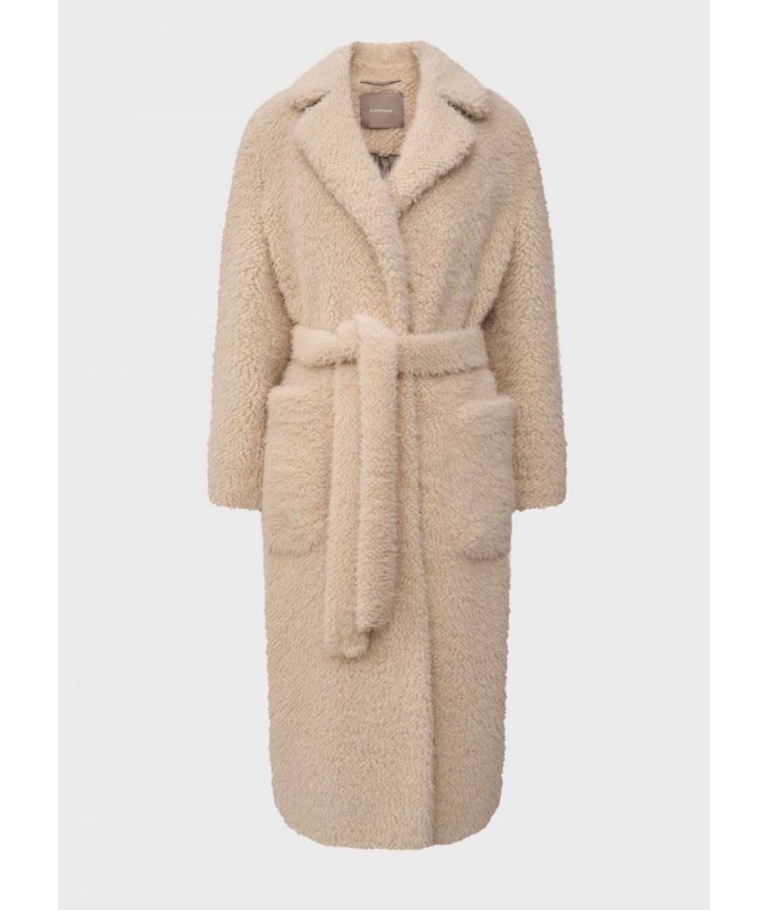 12 STOREEZ Белая полиэстеровая шуба, фото 5