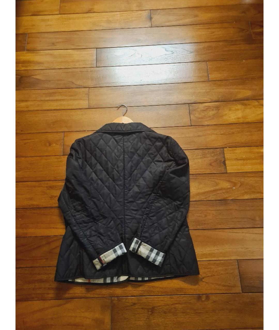 BURBERRY Черная хлопковая куртка, фото 2