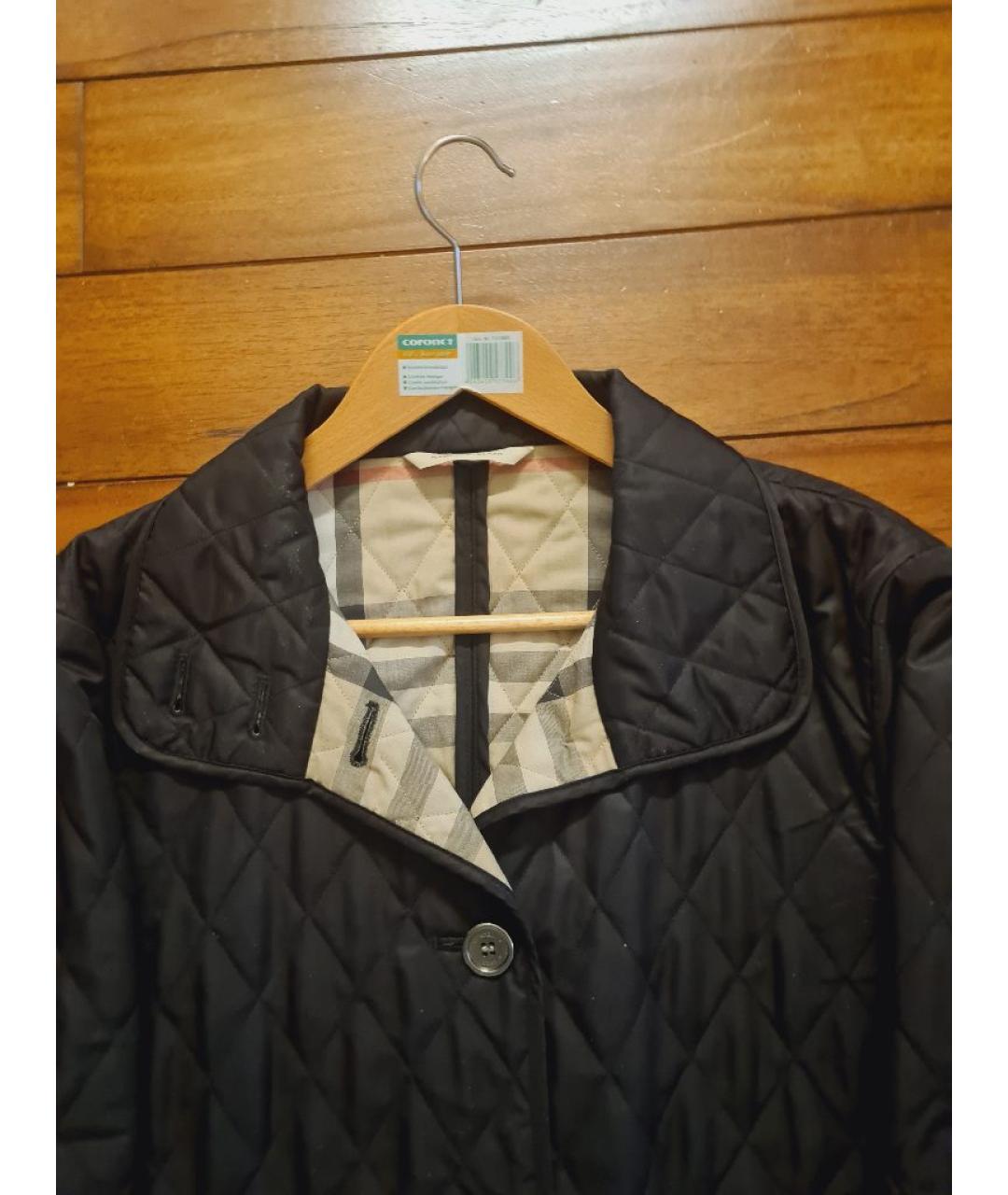 BURBERRY Черная хлопковая куртка, фото 4