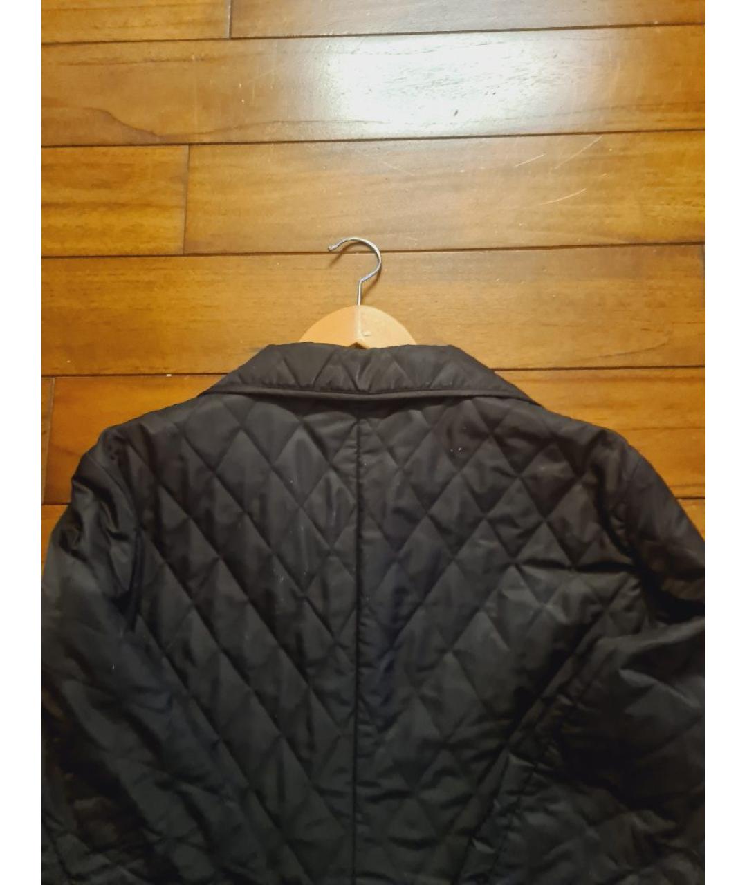 BURBERRY Черная хлопковая куртка, фото 3