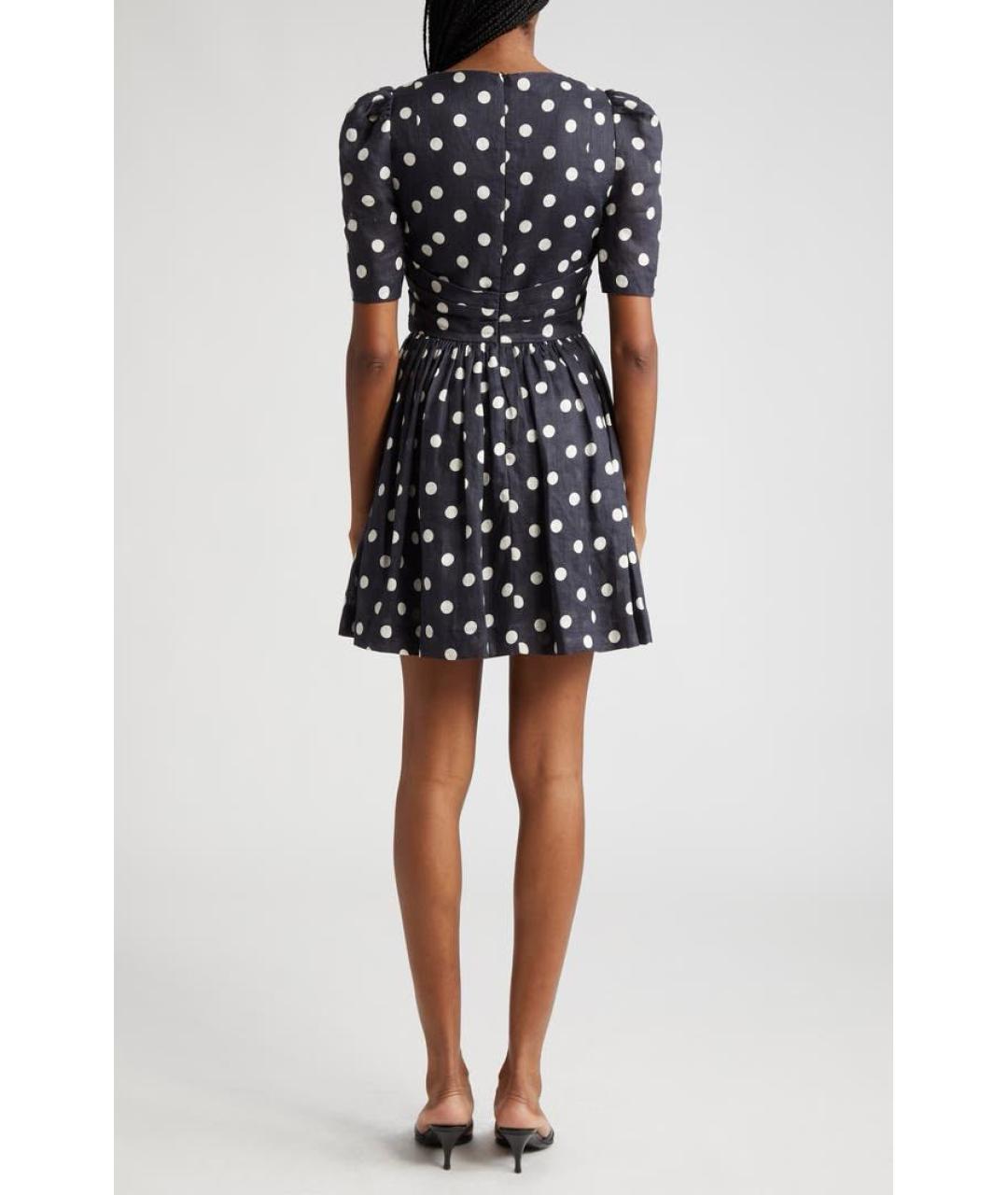 ZIMMERMANN Черное льняное повседневное платье, фото 2