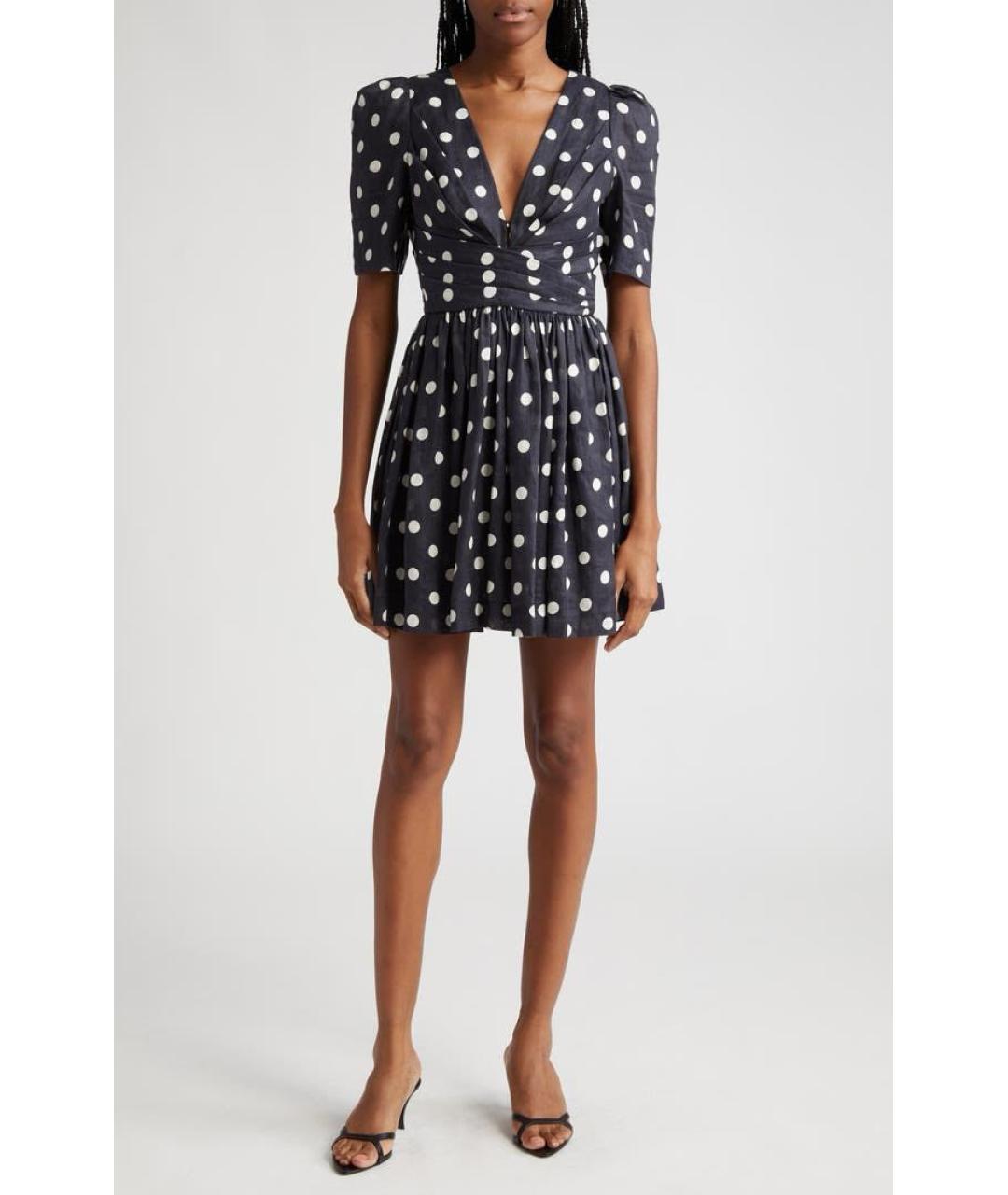 ZIMMERMANN Черное льняное повседневное платье, фото 3