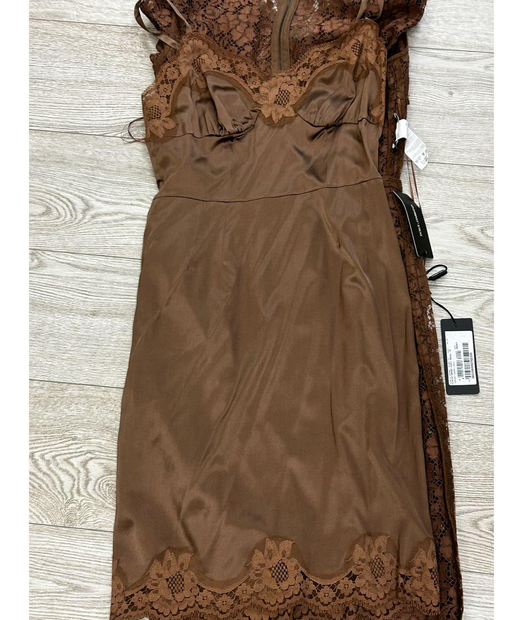 DOLCE&GABBANA Коричневое платье, фото 3
