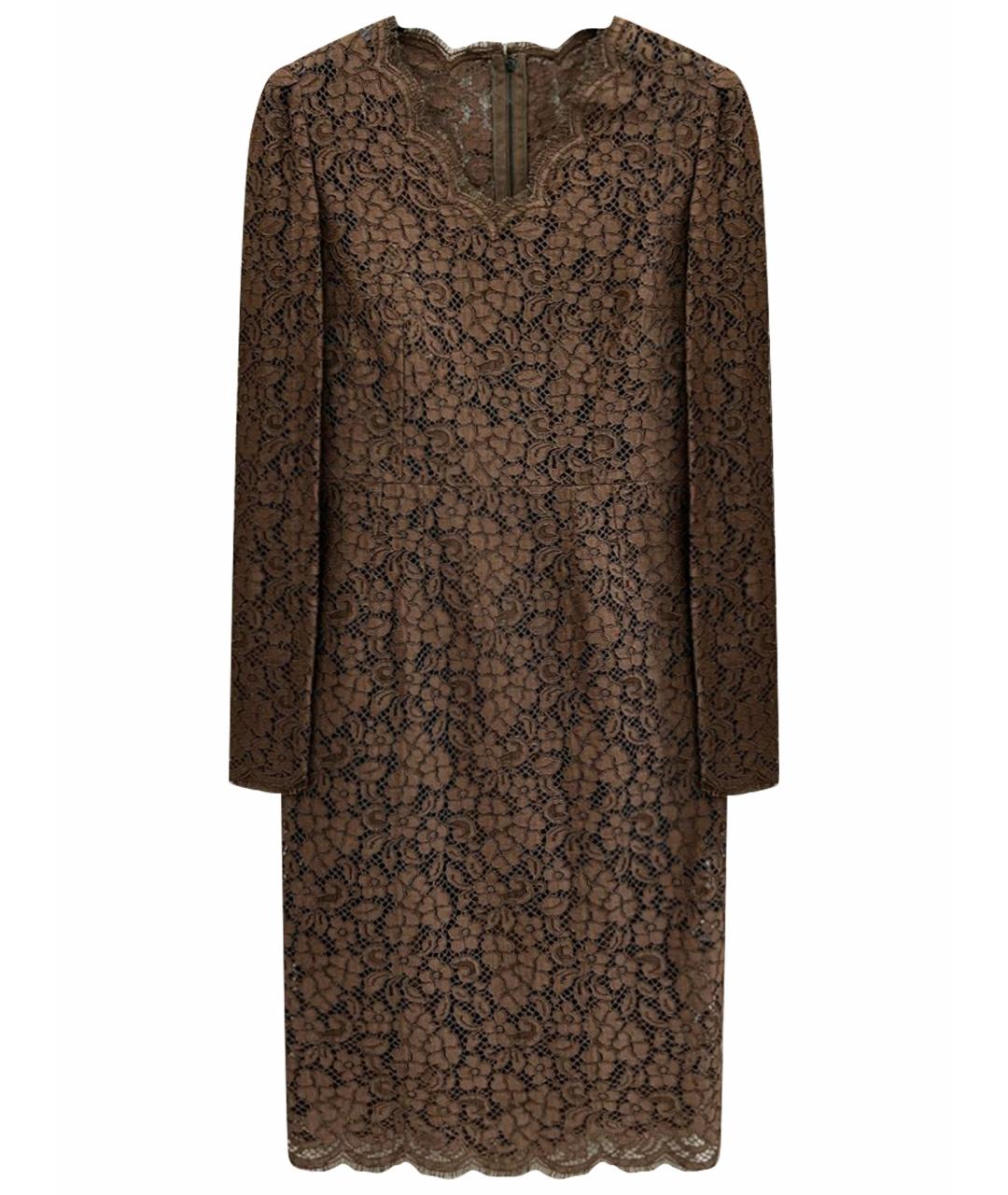 DOLCE&GABBANA Коричневое платье, фото 1