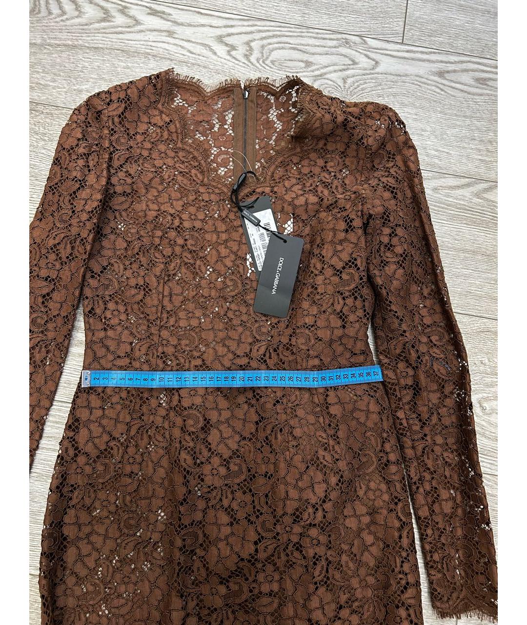 DOLCE&GABBANA Коричневое платье, фото 7