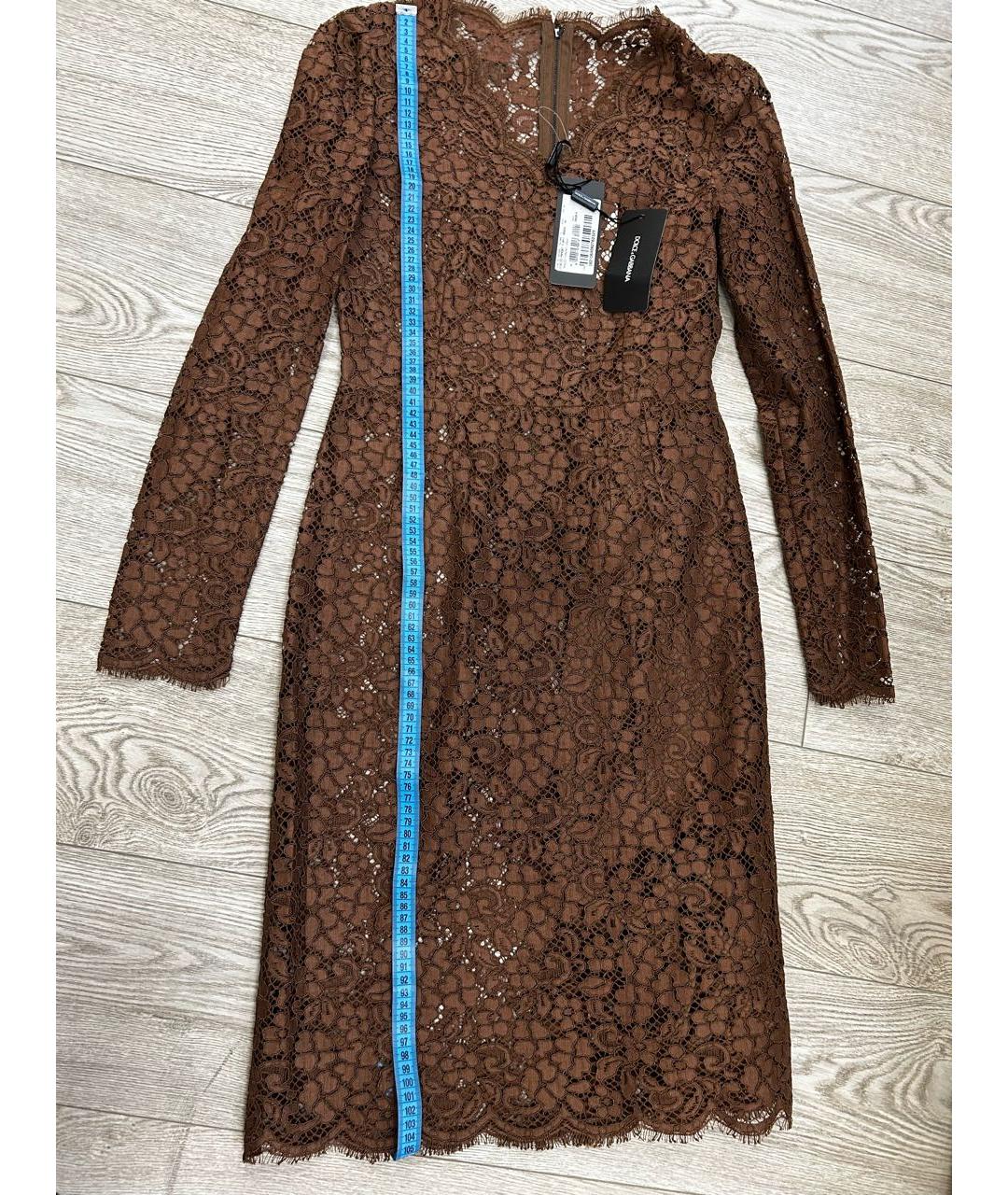 DOLCE&GABBANA Коричневое платье, фото 6