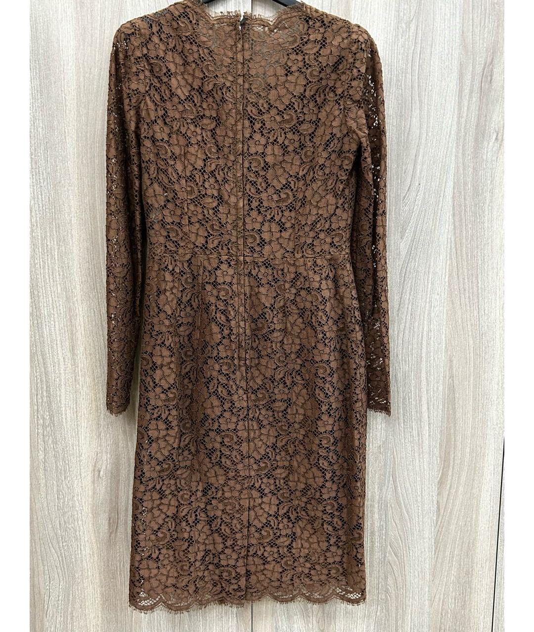 DOLCE&GABBANA Коричневое платье, фото 2