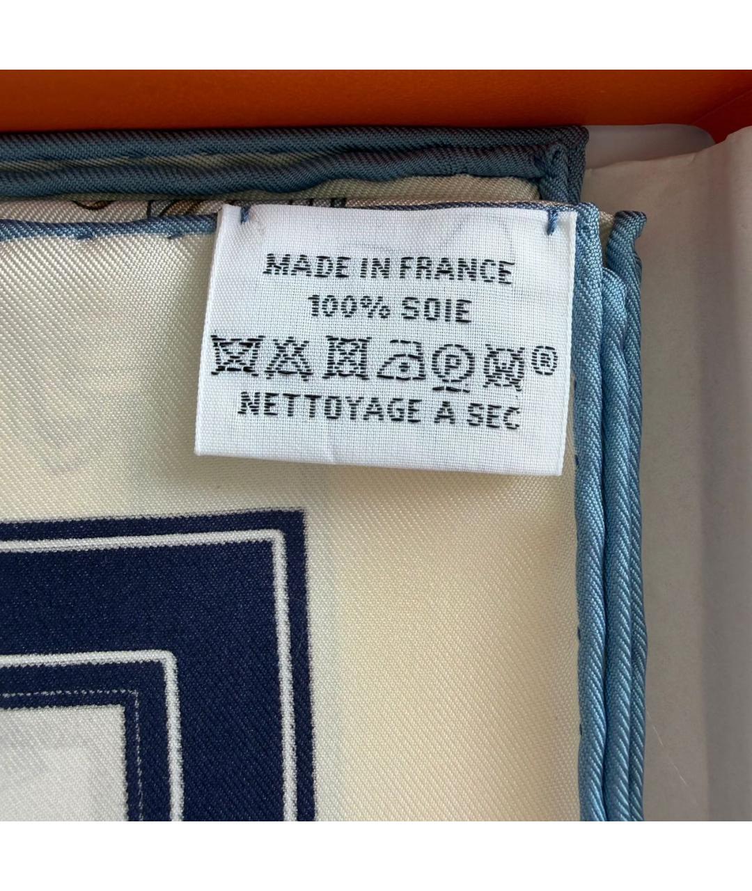 HERMES Мульти шелковый платок, фото 5