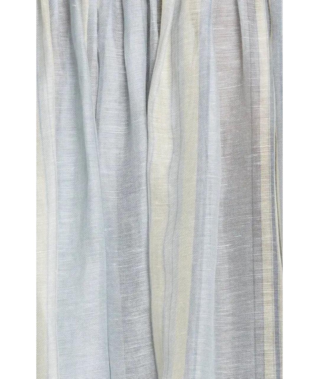 ZIMMERMANN Голубое льняное коктейльное платье, фото 4