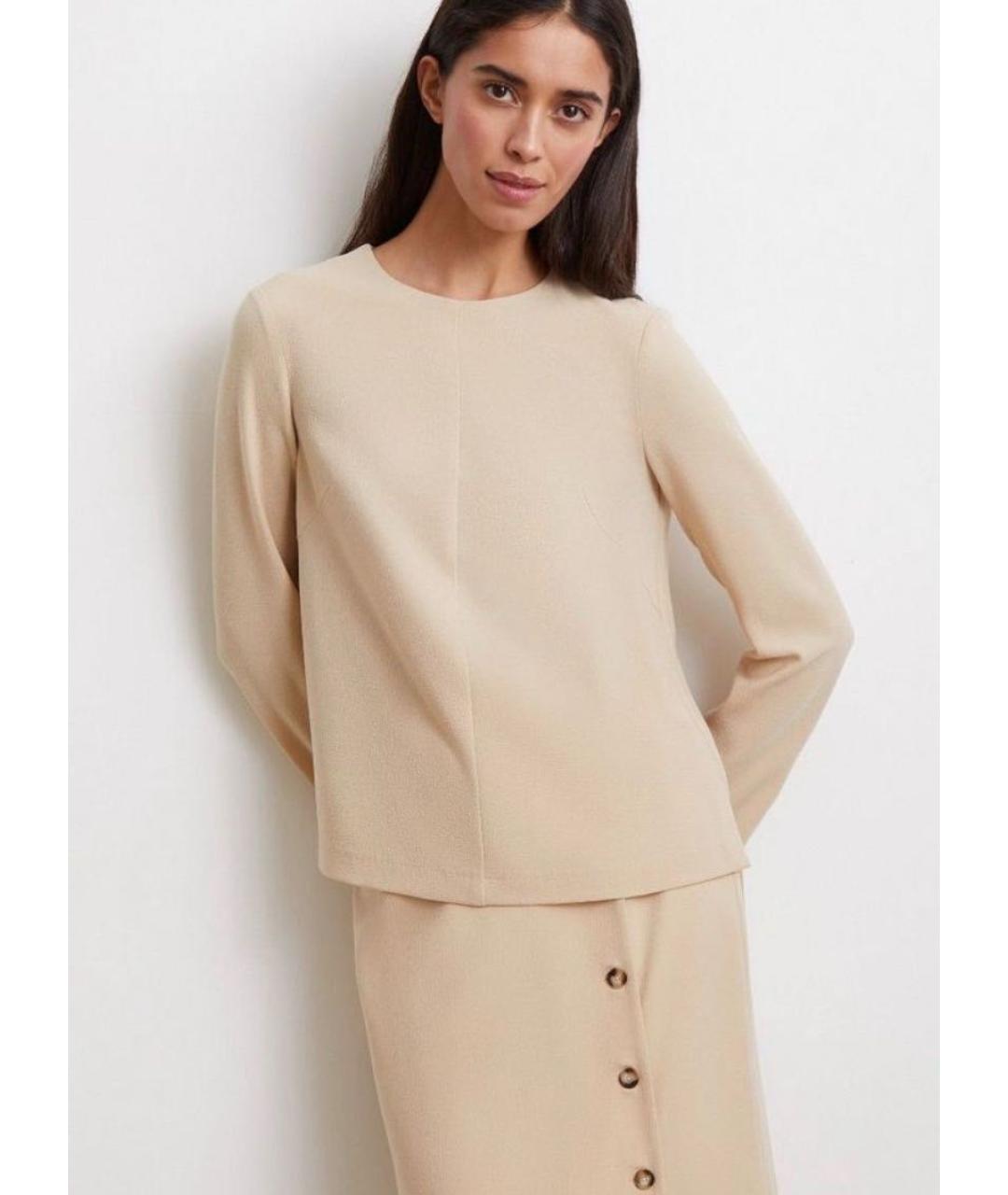 12 STOREEZ Бежевая полиэстеровая блузы, фото 6