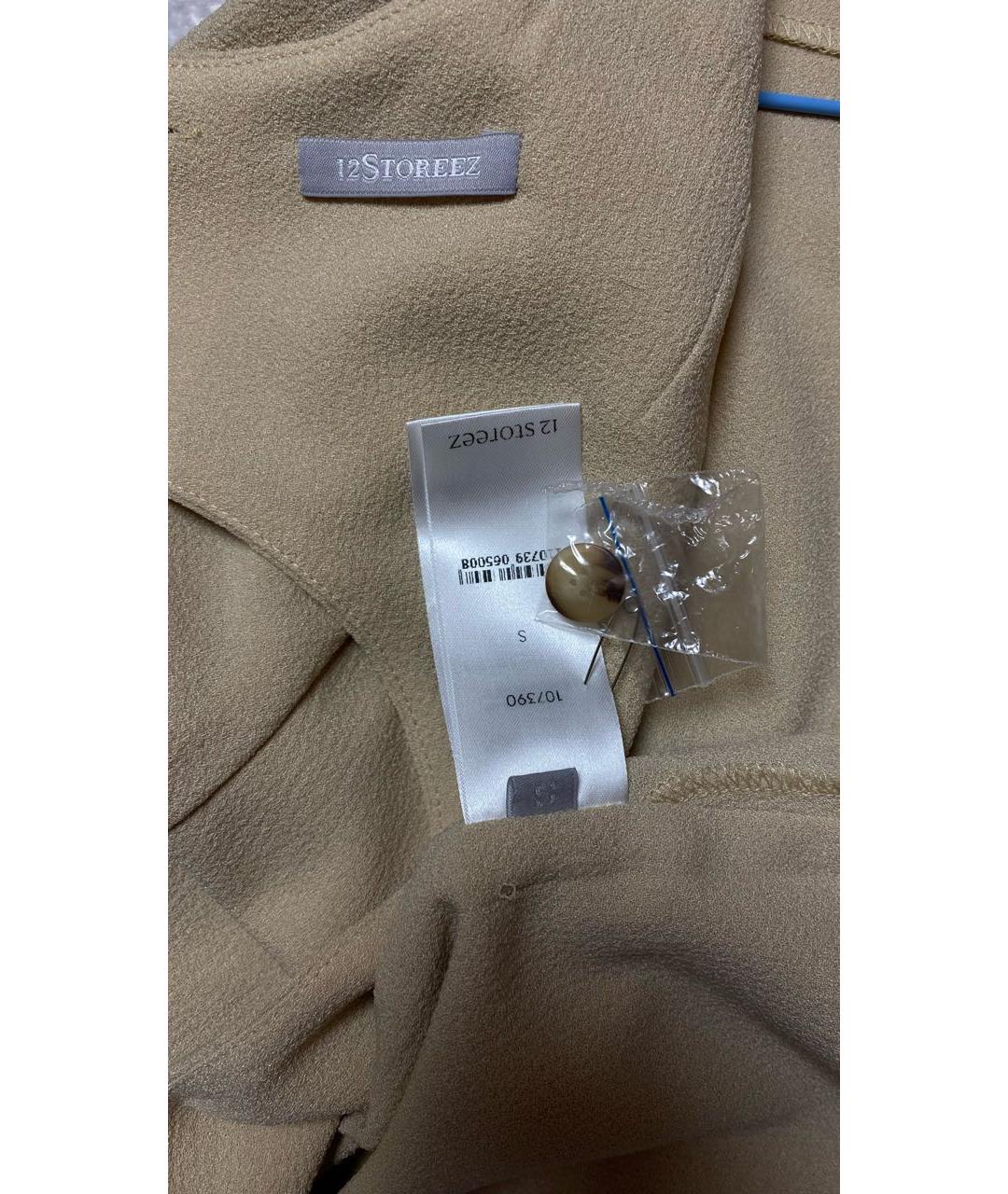 12 STOREEZ Бежевая полиэстеровая блузы, фото 3