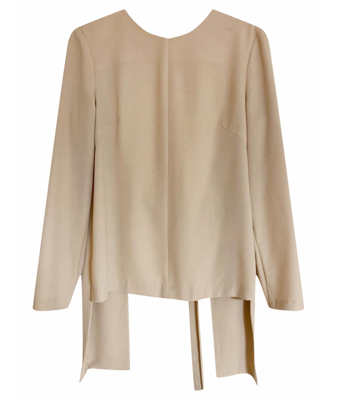 12 STOREEZ Бежевая полиэстеровая блузы, фото 1