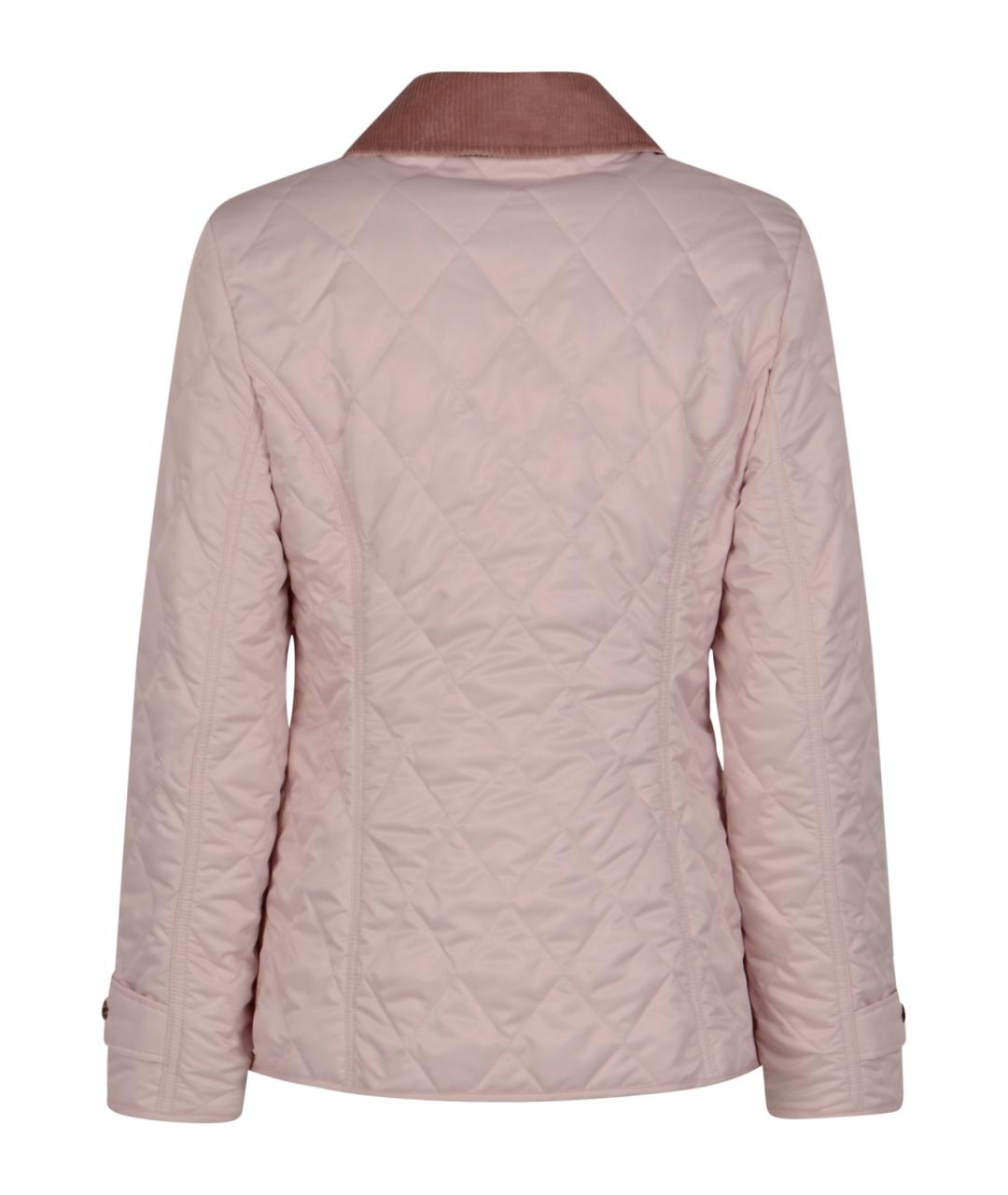 BURBERRY Розовая полиэстеровая куртка, фото 2