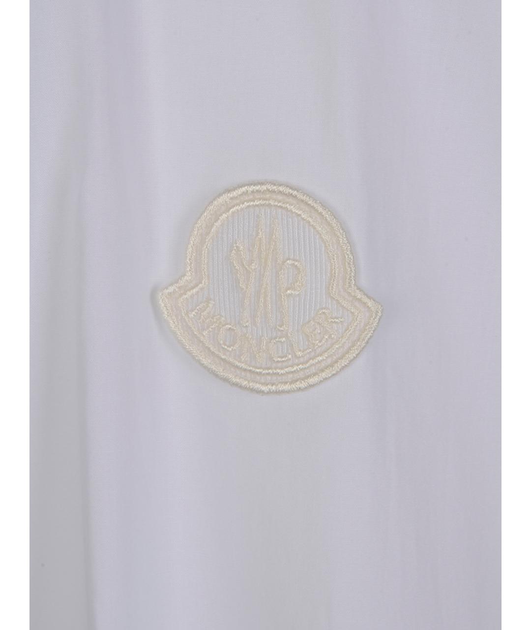 MONCLER Белая хлопковая рубашка, фото 3