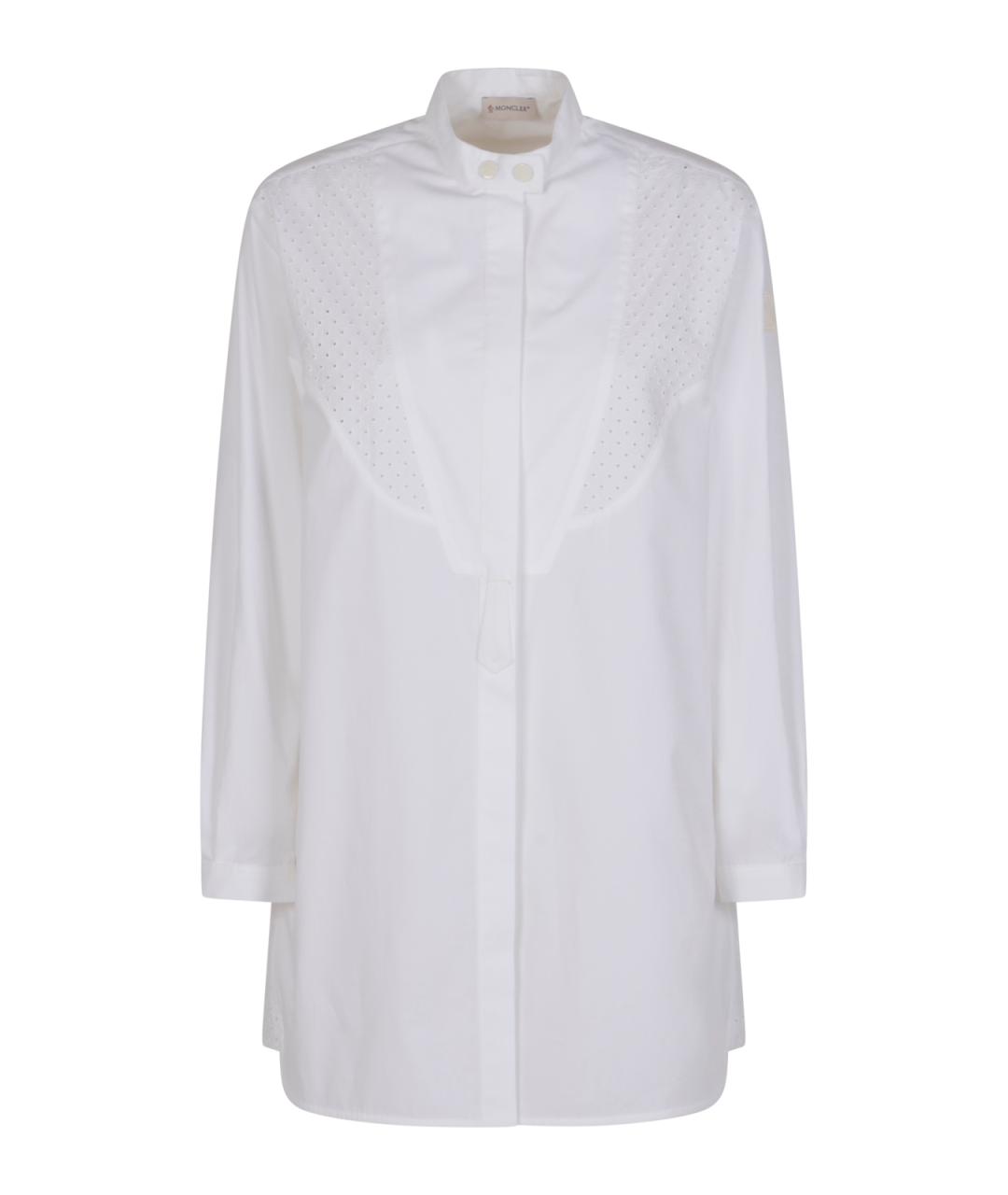 MONCLER Белая хлопковая рубашка, фото 1