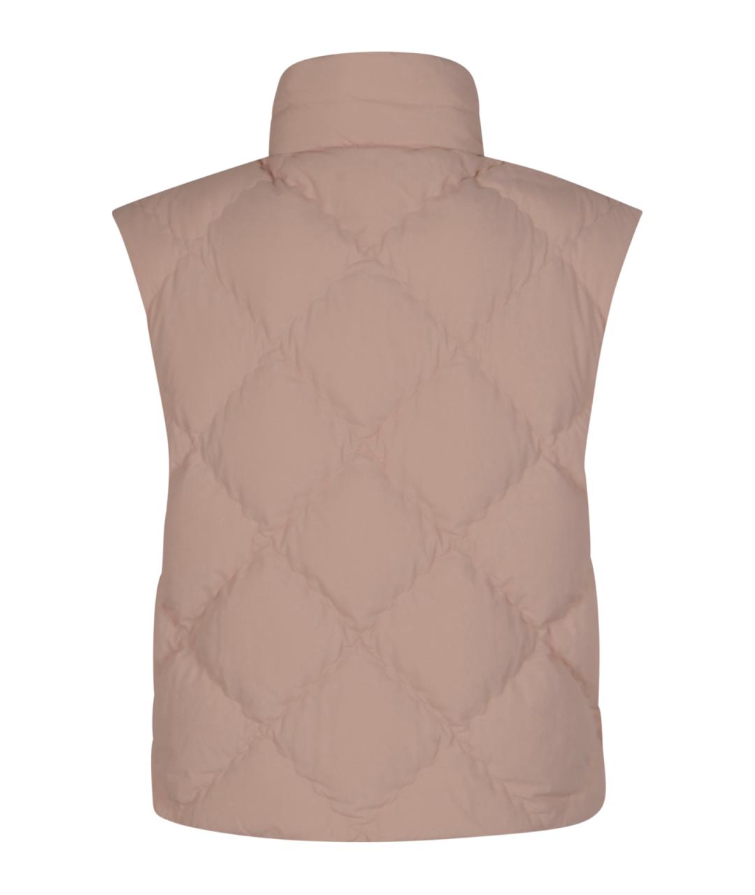 MONCLER Розовый полиамидовый жилет, фото 2