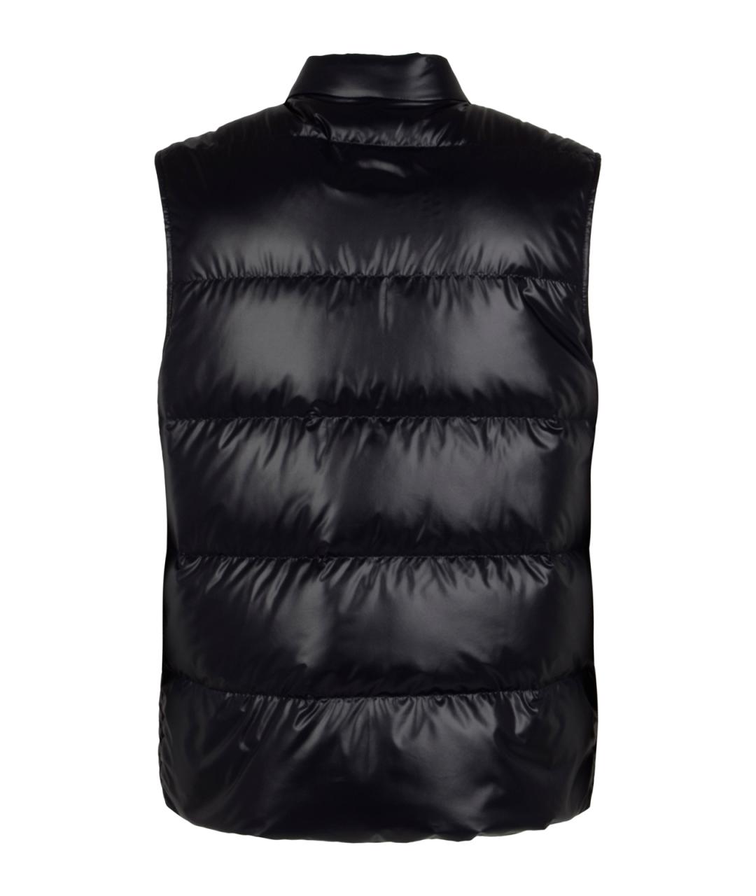 MONCLER Темно-синий полиэстеровый жилет, фото 2