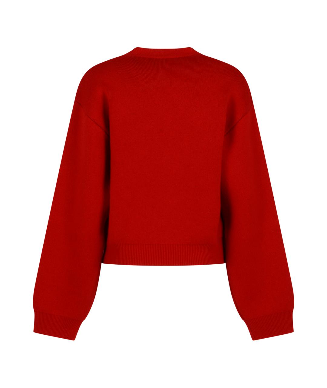 CELINE Красный кашемировый джемпер / свитер, фото 2