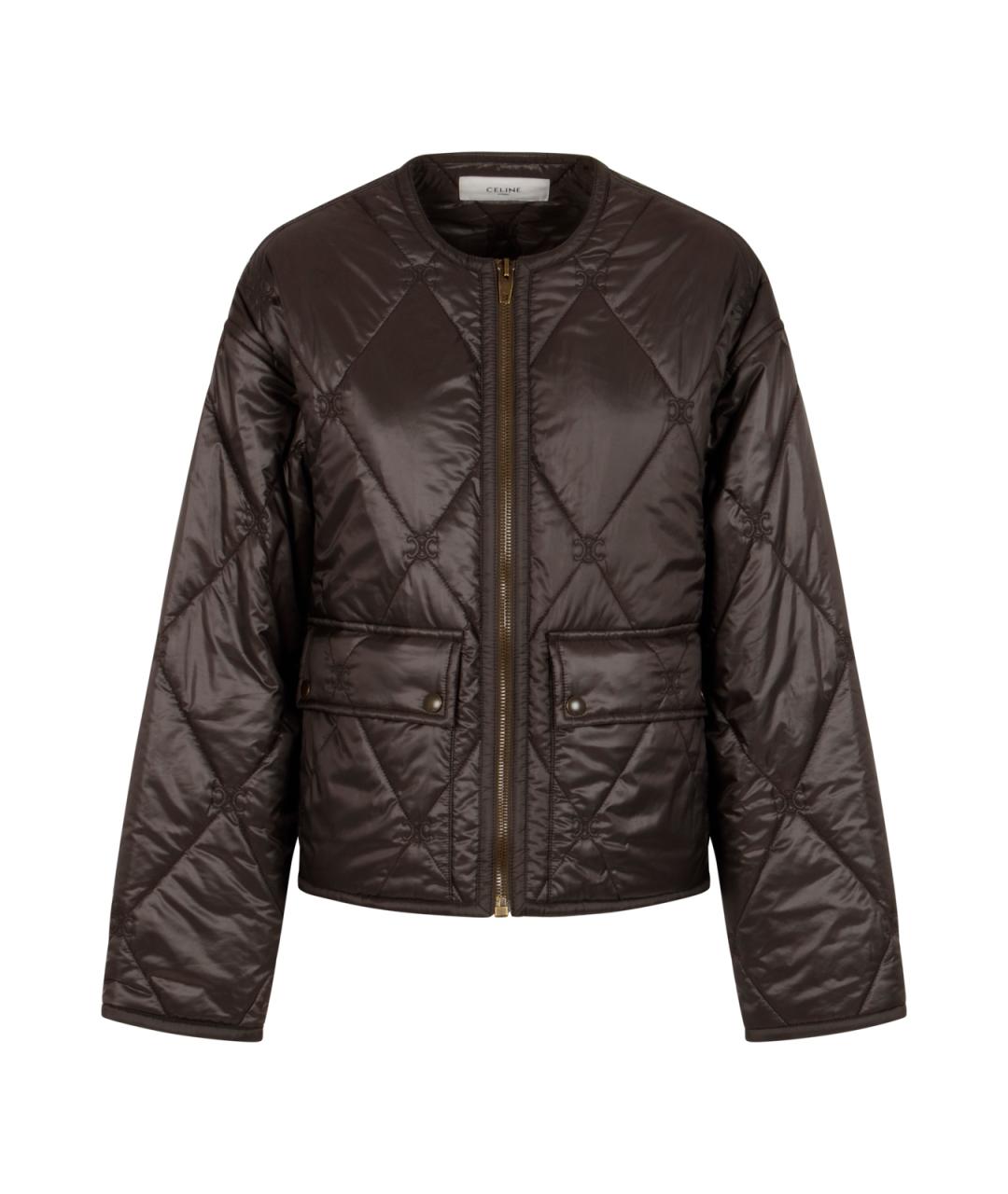 CELINE Хаки полиэстеровая куртка, фото 1