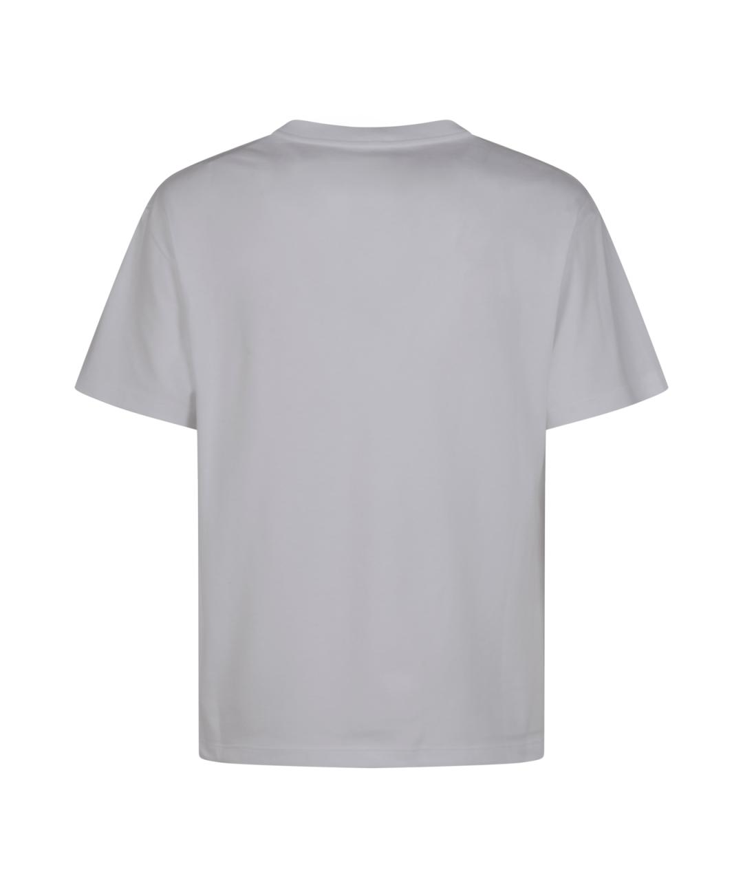 CELINE Белая хлопковая футболка, фото 2