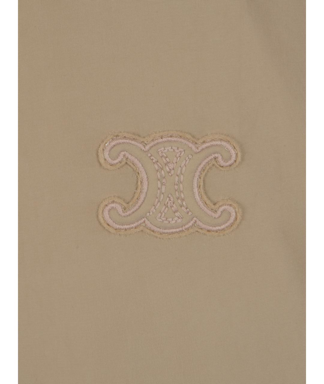 CELINE Бежевая полиамидовая куртка, фото 3