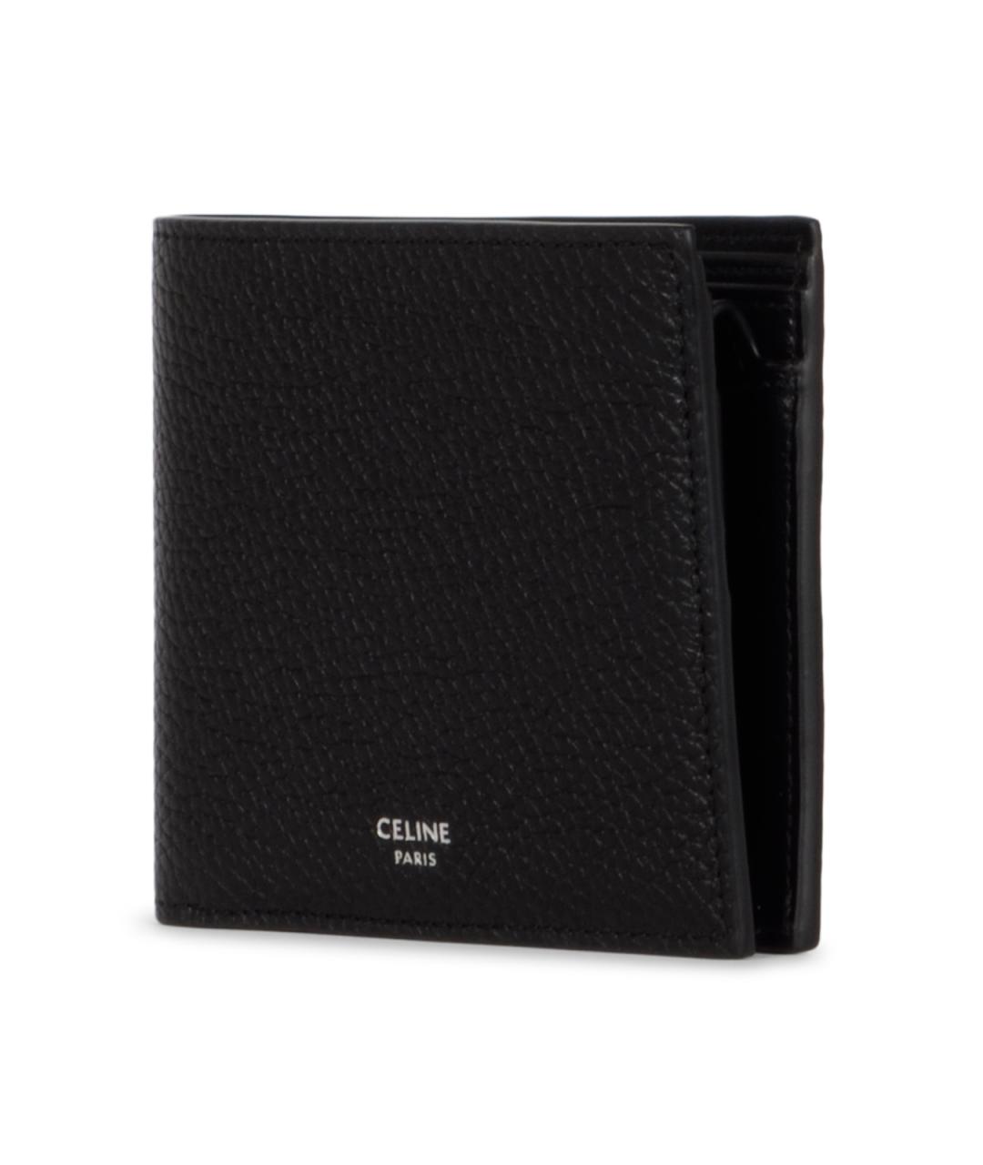 CELINE Черный кожаный кошелек, фото 2