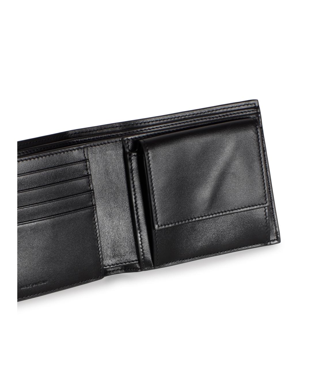 CELINE Черный кожаный кошелек, фото 4