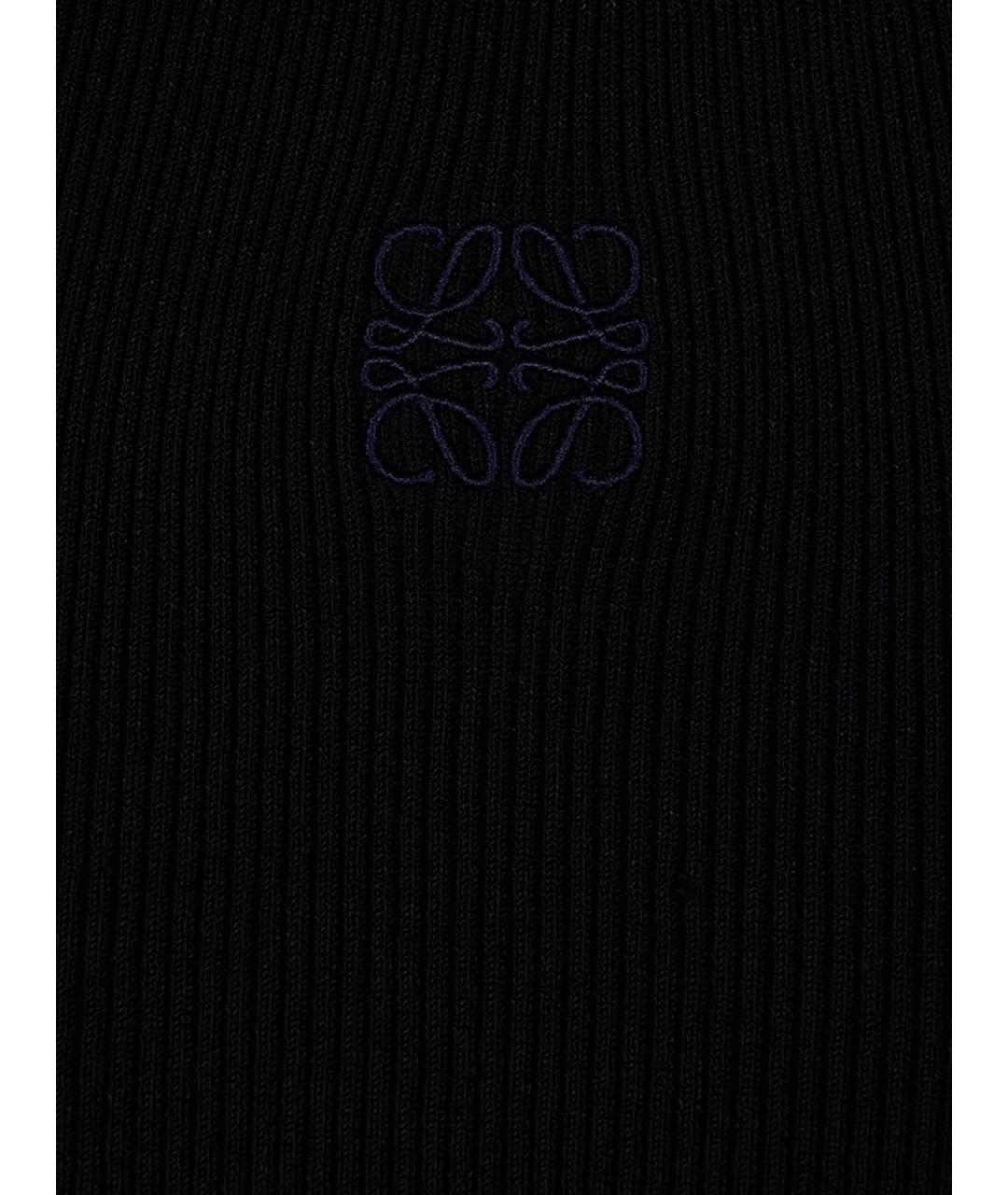 LOEWE Черная вискозная майка, фото 3