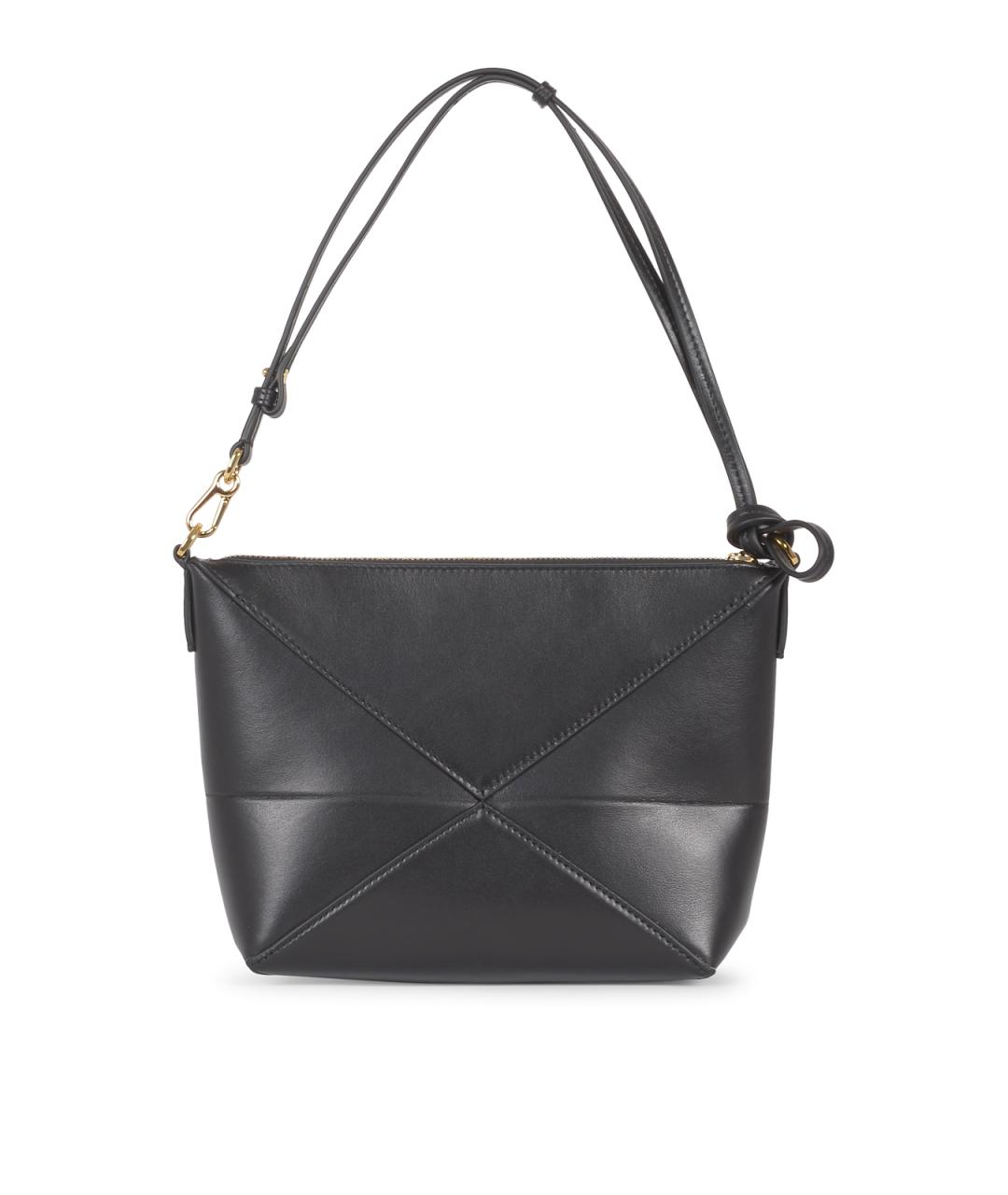 LOEWE Черная кожаная сумка через плечо, фото 3