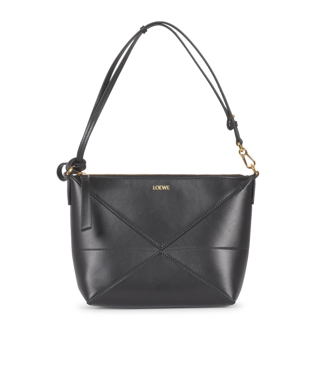 LOEWE Черная кожаная сумка через плечо, фото 1