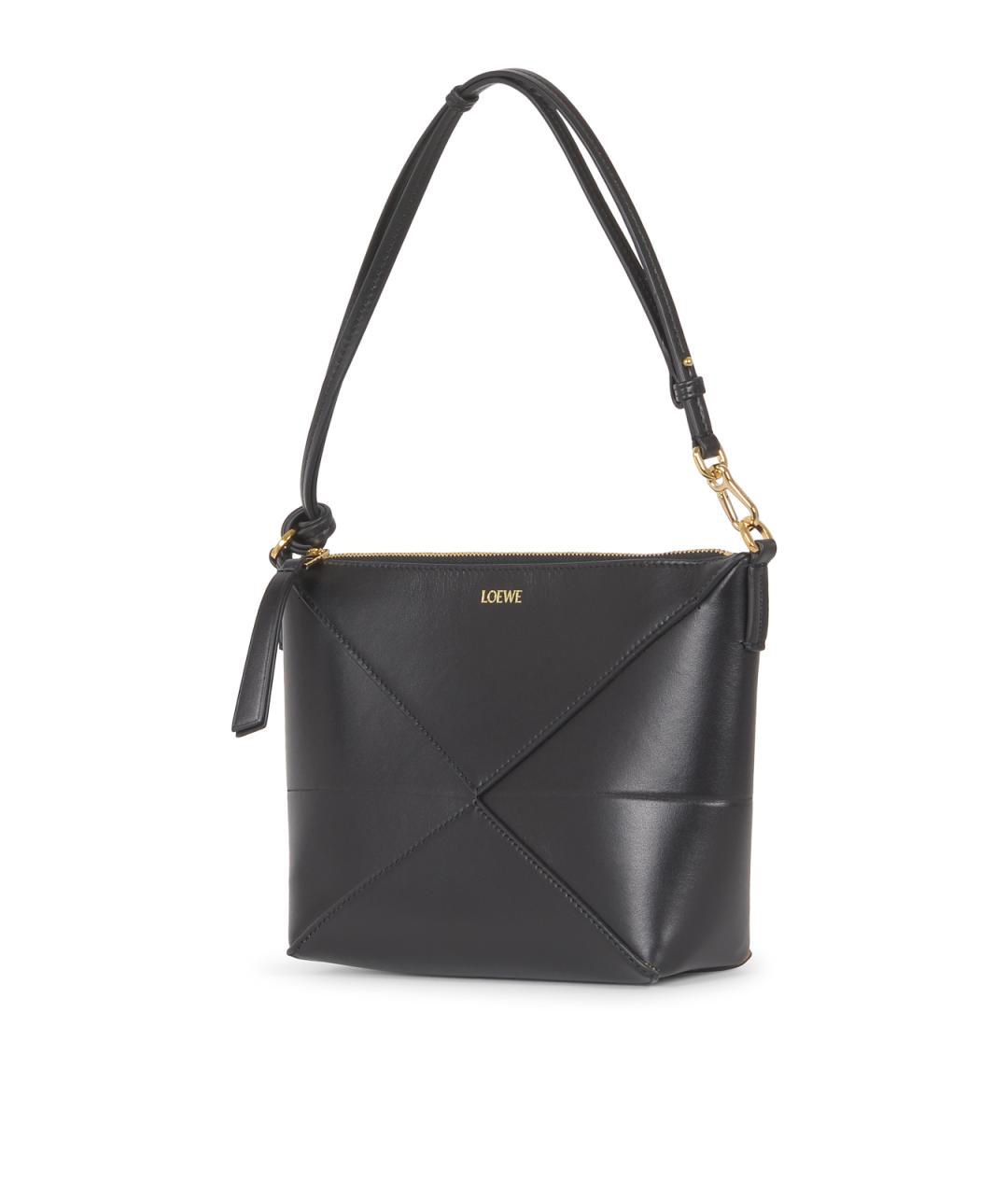 LOEWE Черная кожаная сумка через плечо, фото 2