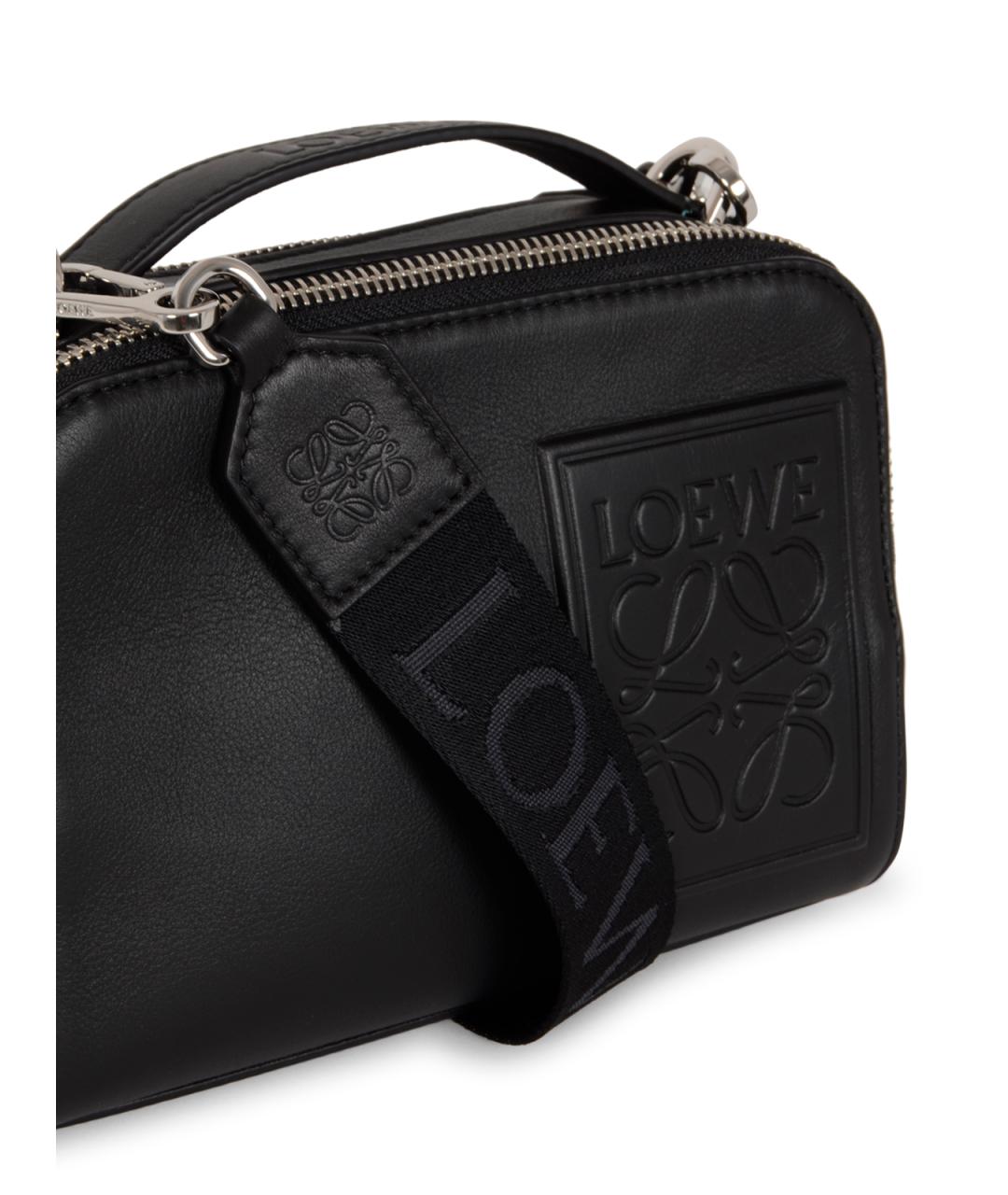 LOEWE Черная кожаная сумка на плечо, фото 4