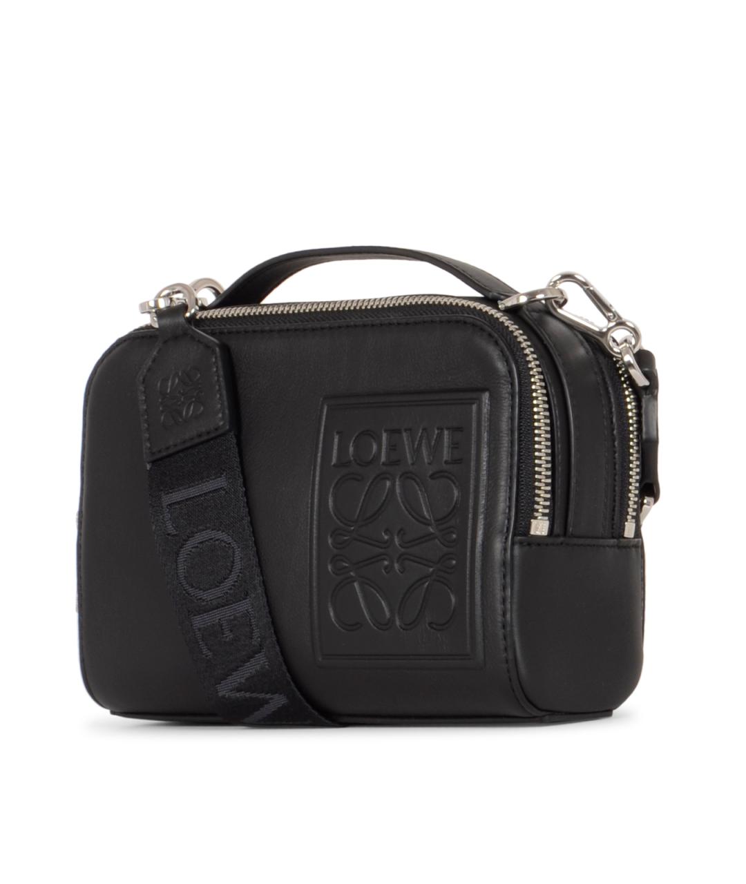 LOEWE Черная кожаная сумка на плечо, фото 2