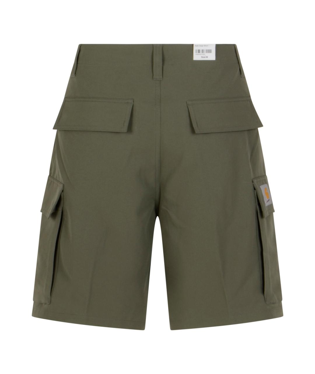 CARHARTT WIP Зеленые полиэстеровые шорты, фото 2