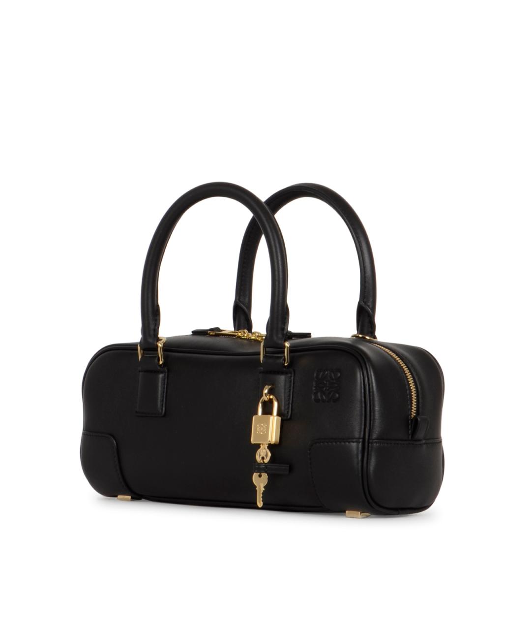 LOEWE Черная кожаная сумка тоут, фото 2