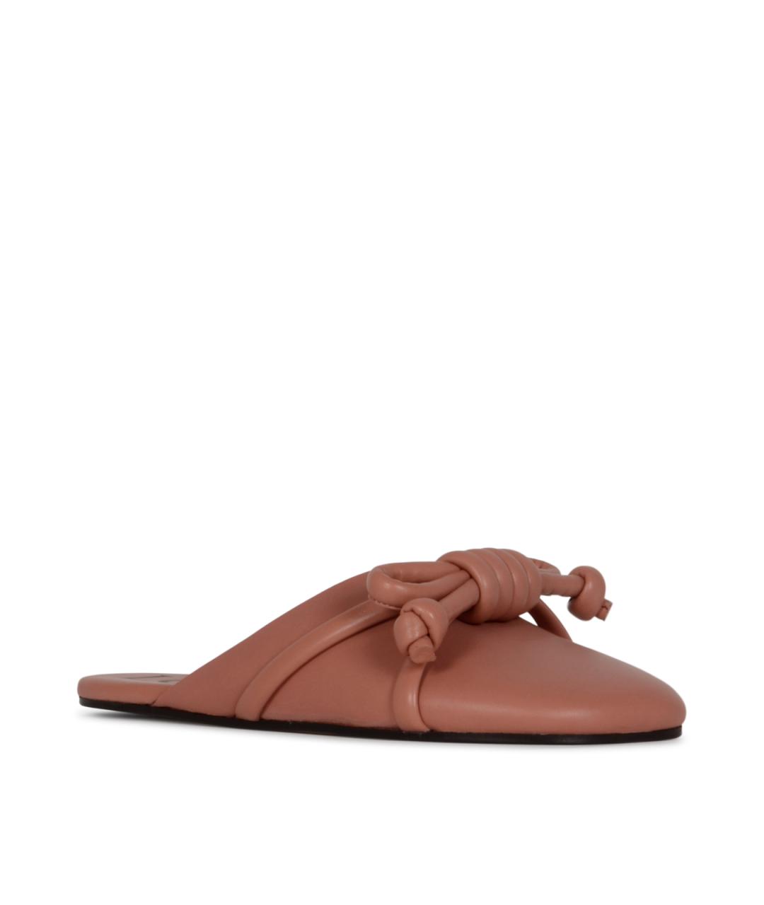 LOEWE Розовые кожаные мюли, фото 2