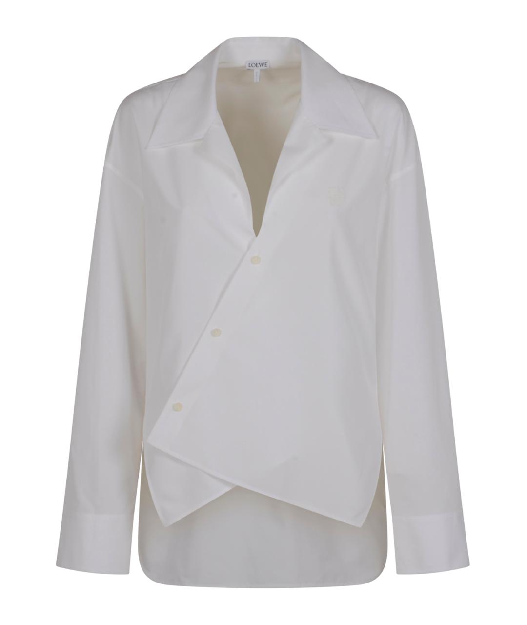 LOEWE Белая хлопковая рубашка, фото 1