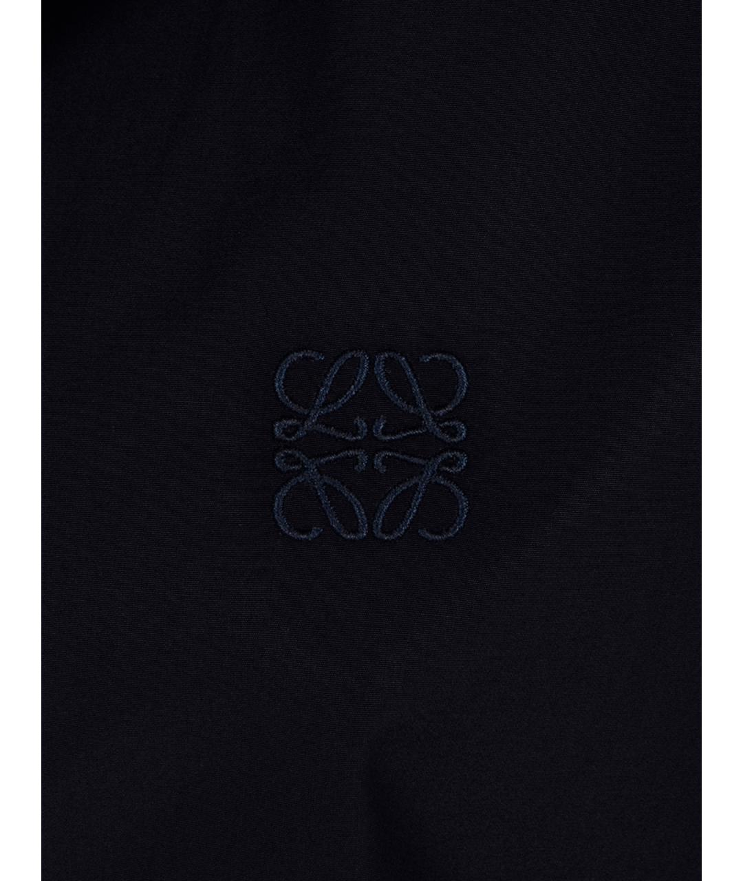 LOEWE Темно-синяя хлопковая рубашка, фото 3