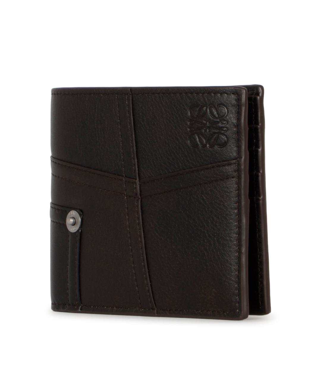 LOEWE Коричневый кожаный кошелек, фото 2