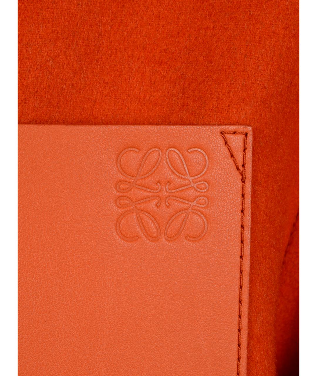 LOEWE Оранжевый шерстяной кардиган, фото 3